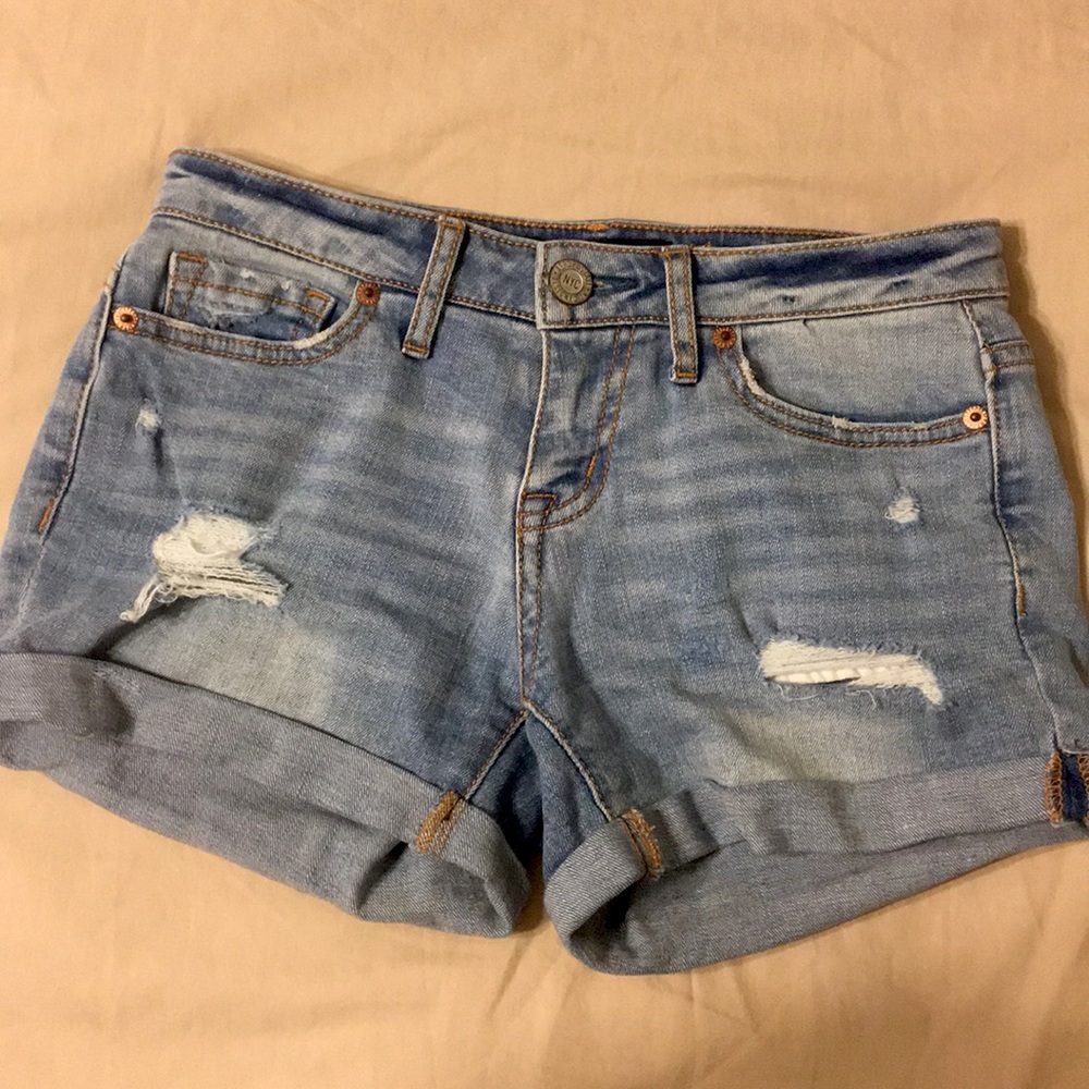 Aeropostale Distressed Denim Shorts